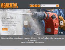 Tablet Screenshot of mgrental.se